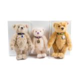3 recent issue Steiff Teddy Bears. A ‘Diana 50th Birthday Bear’, limited edition of 1961 examples,