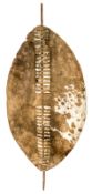 A rare Zulu warrior’s large early type shield of the type carried by the “Royal” Zulu regiments, 42”