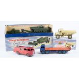 9 Dinky Toys. A Dinky Supertoys Gift Set (698), comprising Antar Tank Transporter and Centurion