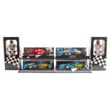 8 Minichamps/Paul’s Model Art 1:43 F1 cars. 2x Williams FW07; A. Jones and C. Regazzoni. 2x Benetton