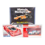 12 Plastic motor racing kits. By Tamiya, Revell, Lindberg, Heller etc. 1:12 scale; Ferrari 126 C2