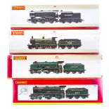 A small quantity of OO Hornby Railways. 4 Southern tender locomotives. T9 class 4-4-0 729, Q1