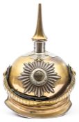 A good Prussian Garde Cuirassier Reservist officer’s helmet, with gilt steel skull, silver rim, gilt