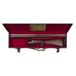 *A cased DB 12 bore top lever hammerless boxlock non ejector sporting gun by W W Greener, number