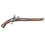 An Italian 28 bore Roman type miquelet lock holster pistol, third quarter of the 17th Century, 20”