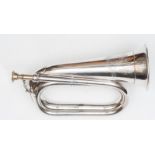 A George VI presentation quality silver bugle engraved on the top with GVIR badge of The Royal