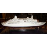 A professionally made scale model of the cruise liner (MV) Discovery. Probably produced for