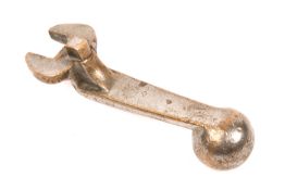 A Starting Handle from a diesel-hydraulic locomotive. A chrome plated brass starting handle,