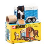 Corgi Toys Rice’s Beaufort Double Horse Box (112). In light blue and white complete with pony’s