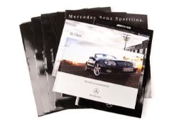 A quantity of Mercedes Benz catalogues/range brochures. 1980’s Sport Line brochure. 1990’s AMG range