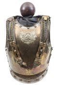 A pre World War I period German Garde du Corps Other rank’s steel breast and backplate, brass