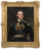 An extremely fine and important portrait (oil on canvas) of Count Matvey Ivanovitch Platoff (1751-