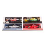 10 Minichamps 1:43 F1 Racing Cars. Williams BMW FW22 R. Schumacher. McLaren Mercedes MP4/12 M.