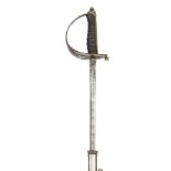 A George V officer’s dress sword of the Coldstream Guards, slender fullered blade 32½” by “