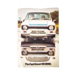 A rare mid 1970’s Ford Catalogue. The Ford Escort RS2000. Published in 1974 for official Ford ‘Rally