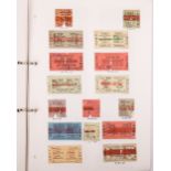 An album of mainly LNER Railway (London & North Western Railway) and bus related tickets. A ring-