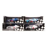 4 Minichamps/Paul’s Model Art 1:18 F1 racing cars. 2x British American Racing Honda 03; RN10 J.