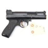 A similar pistol to lot 866, number 962 (1962 beneath grip). GWO & C, retaining most original