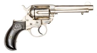 A 6 shot .41” centre fire Colt “Thunderer” double action revolver, number 103328 (1896); barrel