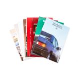 A quantity of Mercedes Benz catalogues/range brochures. Examples include; 200-300E, A Class,