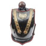 A pre World War I German Garde du Corps Non Commissioned Officer’s breast and backplate, of black