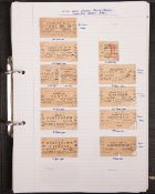 An album of Irish Railway related tickets. A ring-bound folder containing approx 170+ tickets.