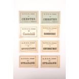 An album of Irish Railway and bus related luggage labels, tickets and other documents. A ring-