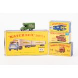 A quantity of Matchbox toys. Matchbox Series - An Inter-State Double Freighter M-9 in silver and