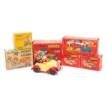 A small collection of Morestone Enid Blyton’s Noddy & Big Ears related toys. 3 Noddy and His Car,