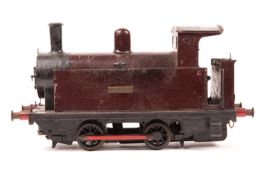 A small quantity of gauge 3 (2.5" gauge) live steam and clockwork locomotives, rolling stock and