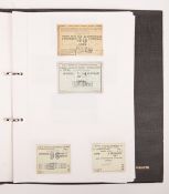 An album of mainly LMS Railway (London, Midland and Scottish Railway) related tickets. A ring-