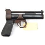 A similar pistol to lot 861, number 970, with separate non adjustable rearsight. GWO & C,