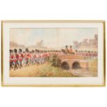 A pair of watercolour paintings by Richard Simkin of a volunteer battalion The Royal Fusiliers,