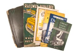 A small quantity of railway books and a postcard album. 6 books, some with L,B&SCR interest and a