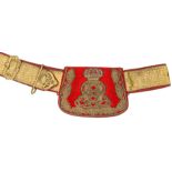 A Georgian officer’s full dress shoulder belt and pouch of the 7th The Queen’s Own Hussars,