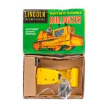 Lincoln International Heavy Duty-Steerable Bulldozer. A 1960’s large battery-operated toy finished