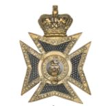 A pre-1861 Victorian officer’s Maltese Cross shako plate of The 14th (The King’s) Light Dragoons,