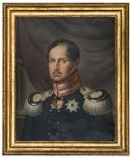 A well executed copy of an oil painting of Frederick William III of Prussia, c 1830, half length