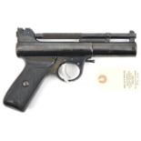 A similar pistol to lot 866, number 455 (1455 beneath grip), GWO & C, retaining most original