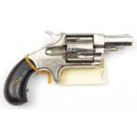 A 5 shot .38 RF Hopkins & Allen “XL No 5” SA revolver, 6¼” overall, barrel 2”, number 2138, with