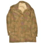 A Third Reich style 2 pocket camouflage jacket, with dark grey composition buttons and plain