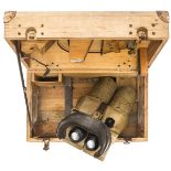 A German Third Reich DF 10x80 Flakfernrohn binocular by Emil Busch, marked “DF 10x80/ CXN/ 122592/