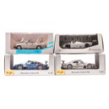 6 Mercedes-Benz 1:43 models by Minichamps, Maisto, Model Max etc. Minichamps – 300CE -24 Cabriolet