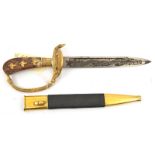 A Third Reich Hunting Association dagger, with early Eichorn trademark. Gilt brass fittings, with