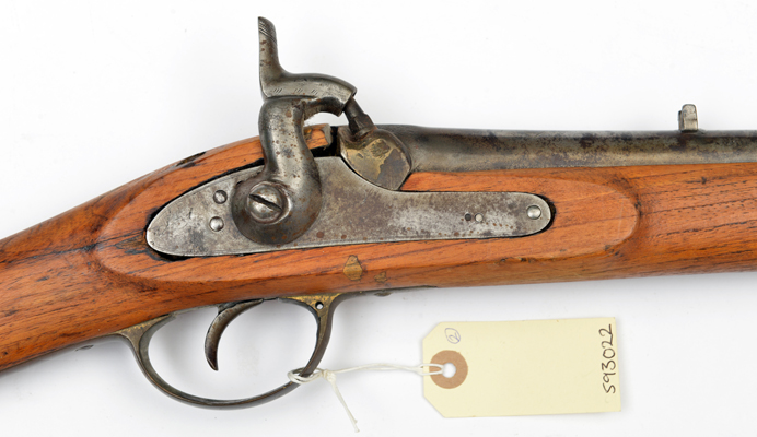 An Indian SB 14 bore percussion sporting gun, 53” overall, round barrel 37” with short octagonal - Image 2 of 4