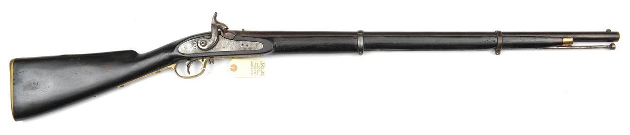 An Indian made 24 bore military style 2 band percussion musket, 45½” overall, barrel 29½” with - Image 2 of 2