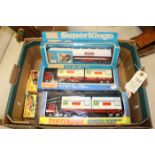 5 Matchbox Superkings/Superfast series. A Ford Petrol Tanker (K16). 2x Scammell Crusader Container