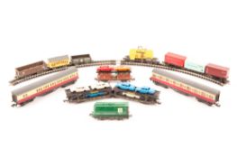 A quantity of N gauge passenger and freight rolling stock by various makes. 11 passenger coaches – 3