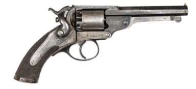 A scarce early 5 shot 80 bore 1st type Kerr’s Patent SA percussion revolver, marked to the Sussex