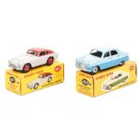 2 Dinky Toys. Ford Zephyr Saloon (162) in two tone blue with light grey wheels. Plus an A.C. Aceca